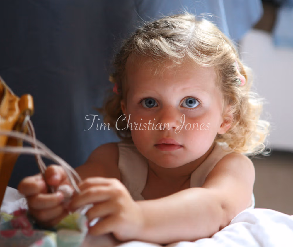 Leeds, West Yorkshire Wedding Photographer Captured the bride's daughter at the morning of the wedding